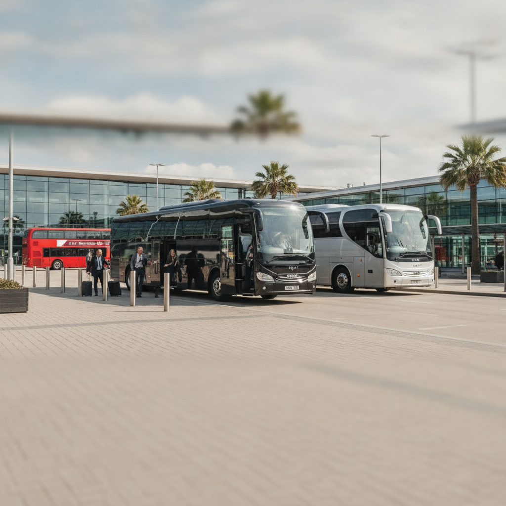Home — executive coach meeting a group at London City Airport